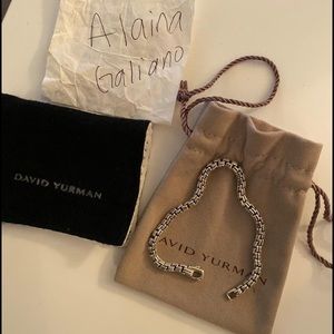 DY Men's 4mm Double Box Chain Bracelet